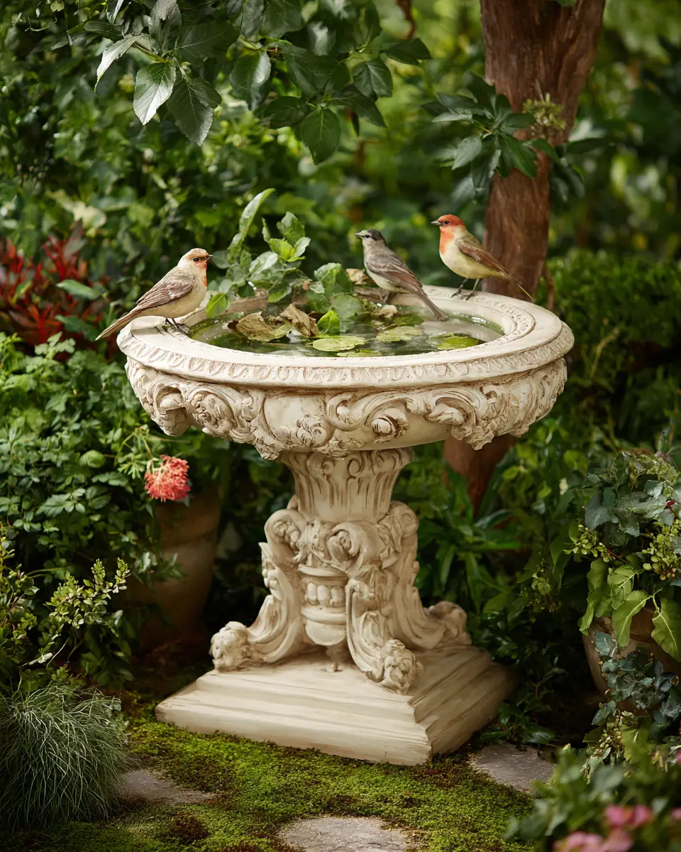 Ivory Traditional Garden Decor Ideas