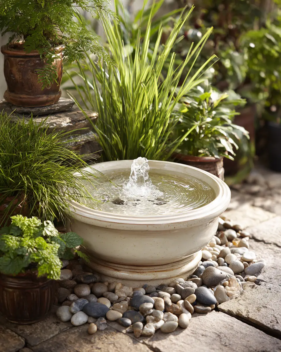 Ivory Traditional Garden Decor Ideas