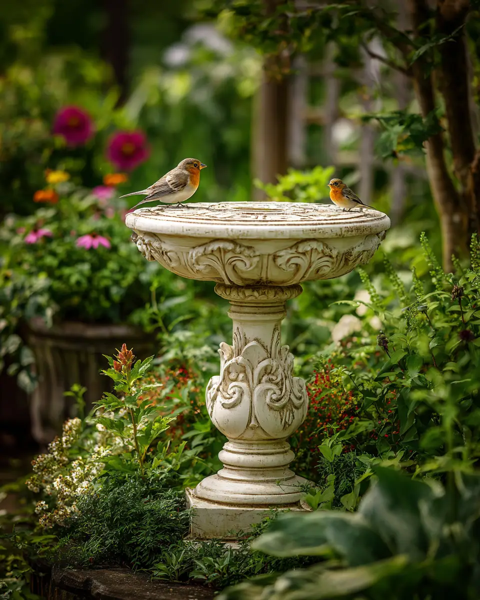 Ivory Traditional Garden Decor Ideas