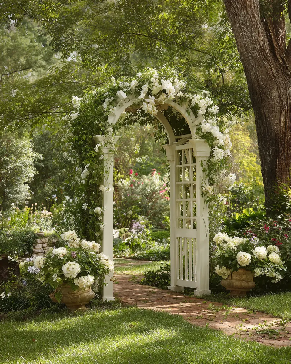 Ivory Traditional Garden Decor Ideas