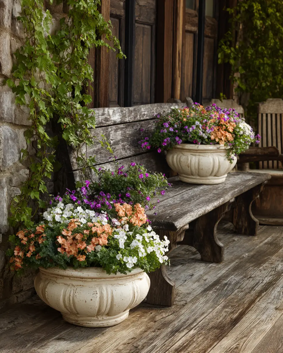 Ivory Traditional Garden Decor Ideas