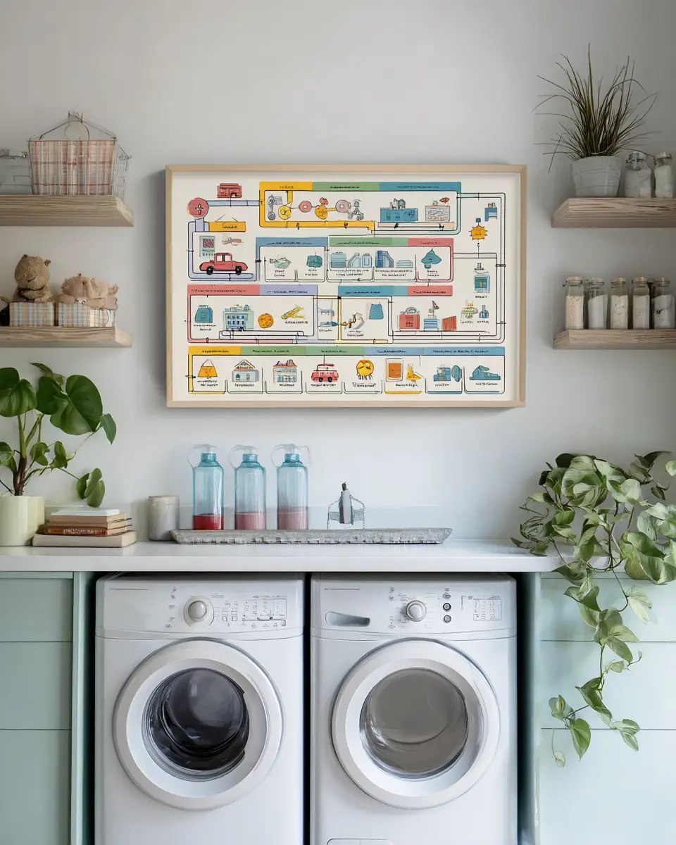 Kid-Friendly Laundry Room Decor Ideas