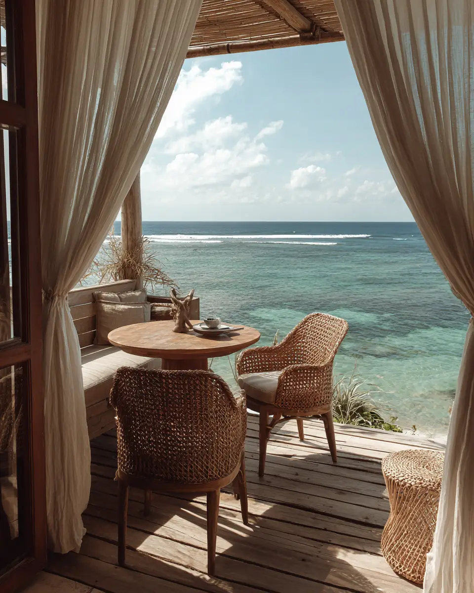 Long Coastal Balcony Decor Ideas