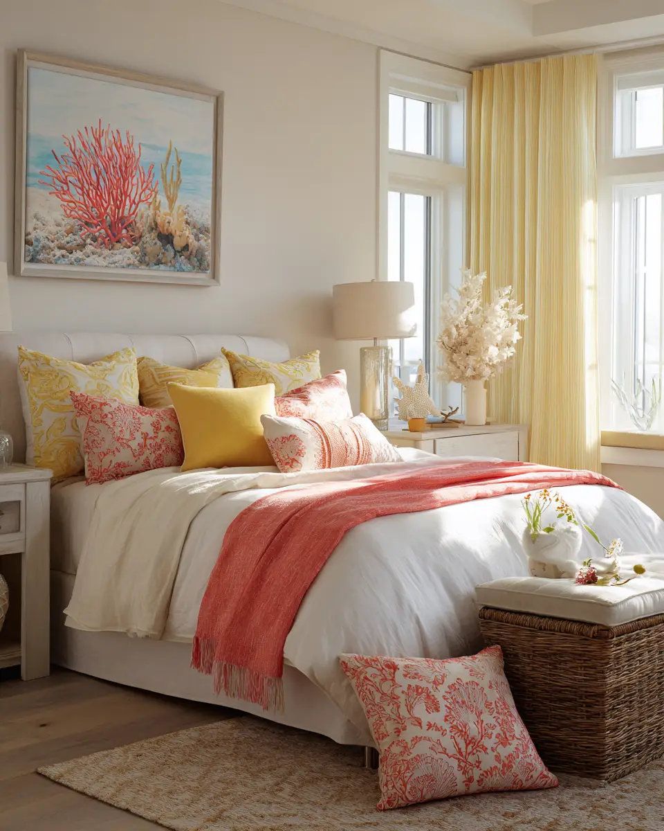 Long Coastal Bedroom Decor Ideas
