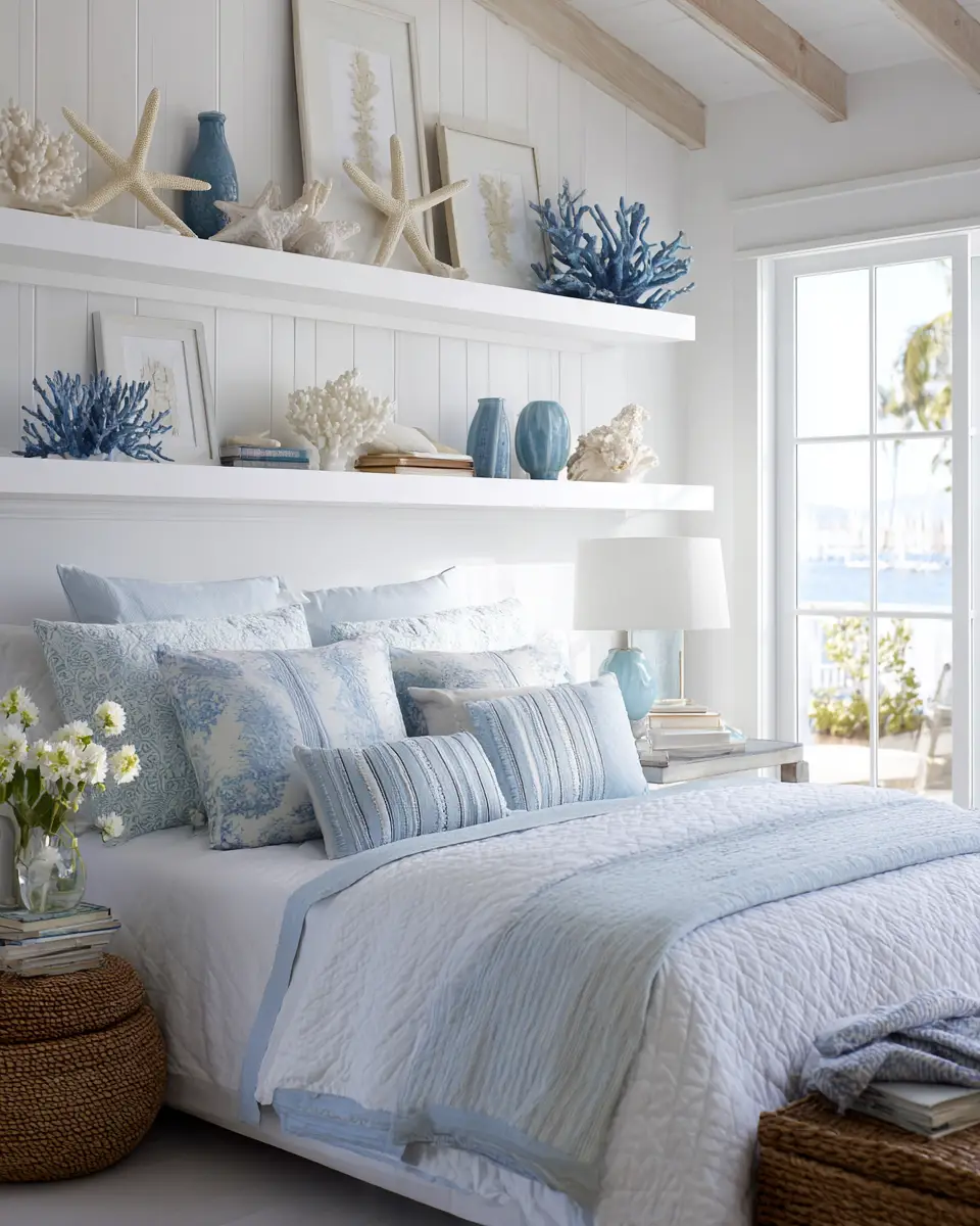 Long Coastal Bedroom Decor Ideas