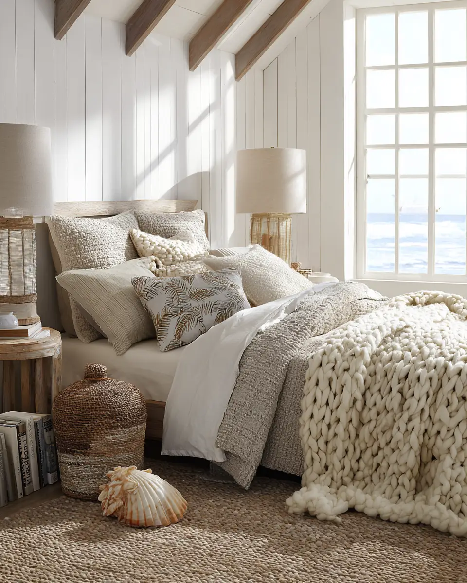 Long Coastal Bedroom Decor Ideas