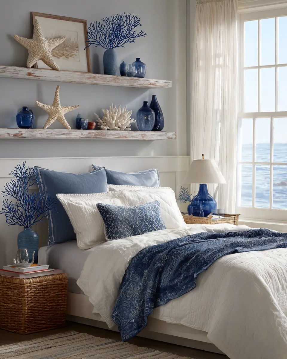Long Coastal Bedroom Decor Ideas