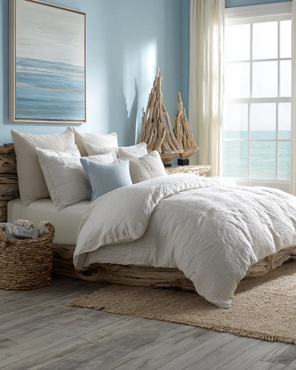 Long Coastal Bedroom Decor Ideas