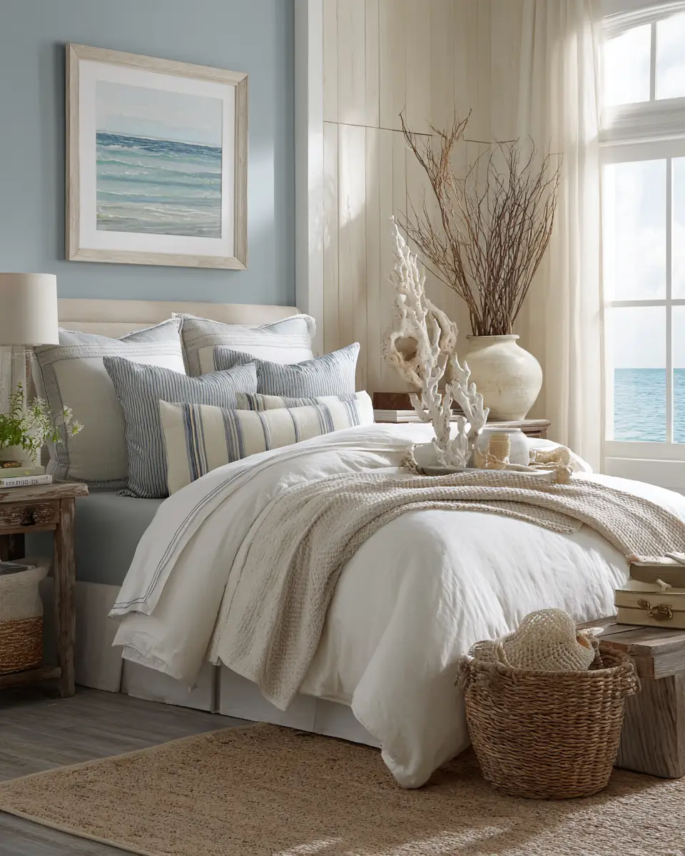 Long Coastal Bedroom Decor Ideas
