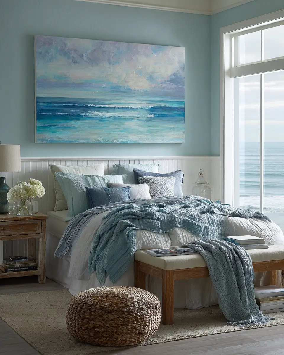 Long Coastal Bedroom Decor Ideas