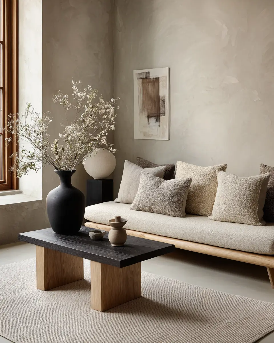 Long Japandi Living Room Decor Ideas