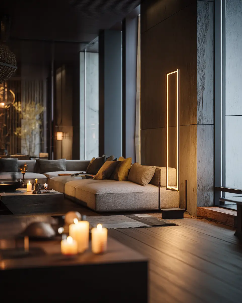 Long Japandi Living Room Decor Ideas