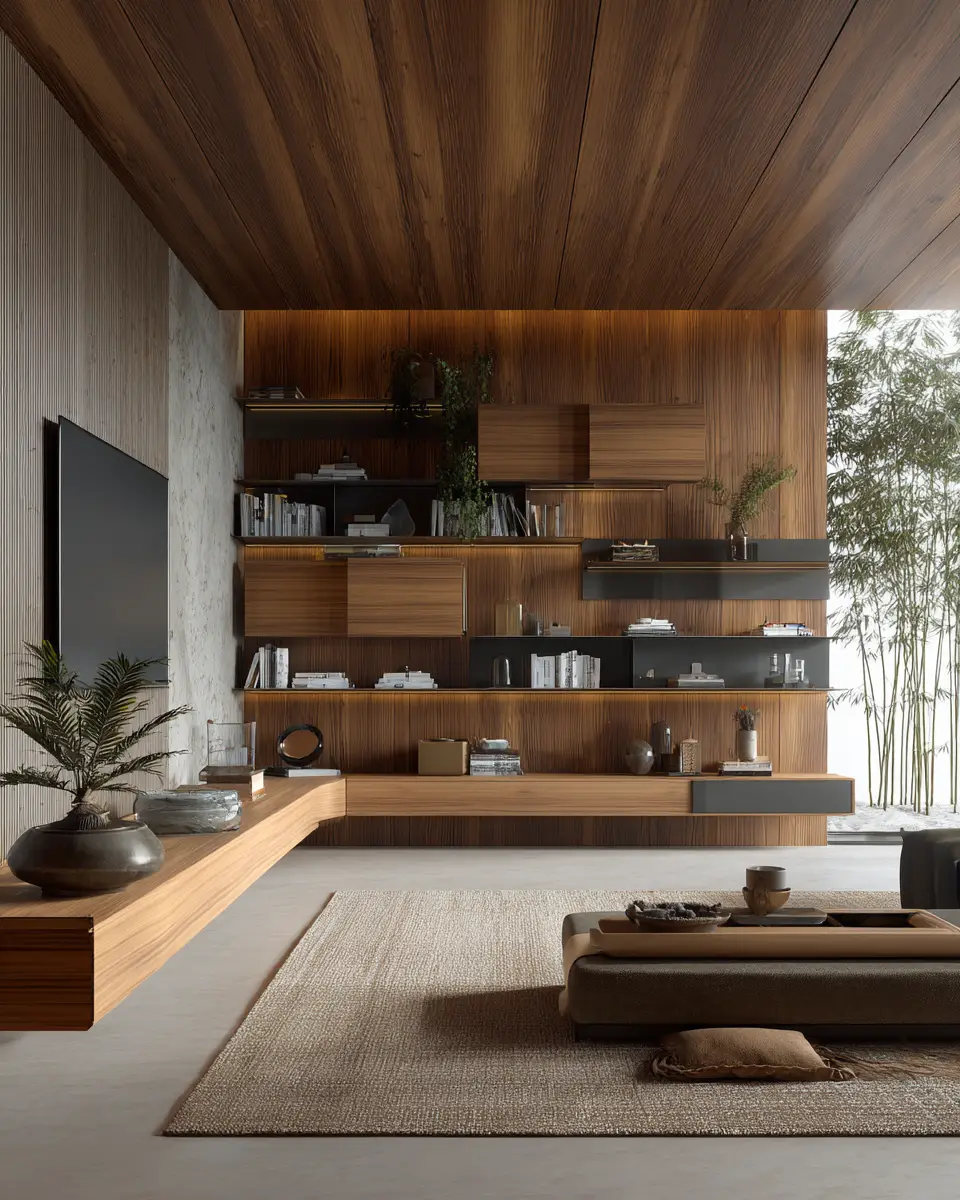 Long Japandi Living Room Decor Ideas