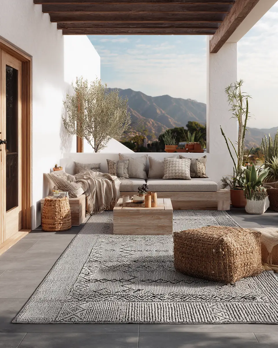 Long Modern Patio Decor Ideas