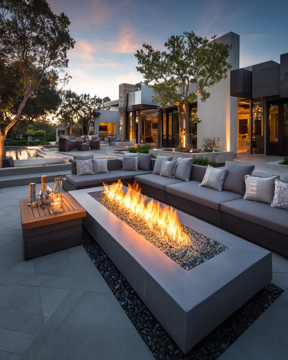 Long Modern Patio Decor Ideas