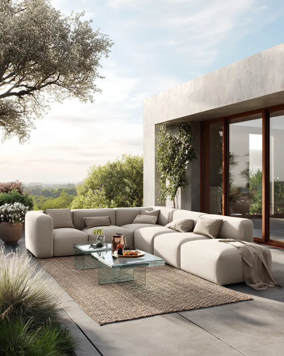 Long Modern Patio Decor Ideas