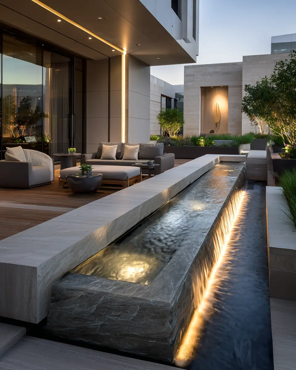 Long Modern Patio Decor Ideas