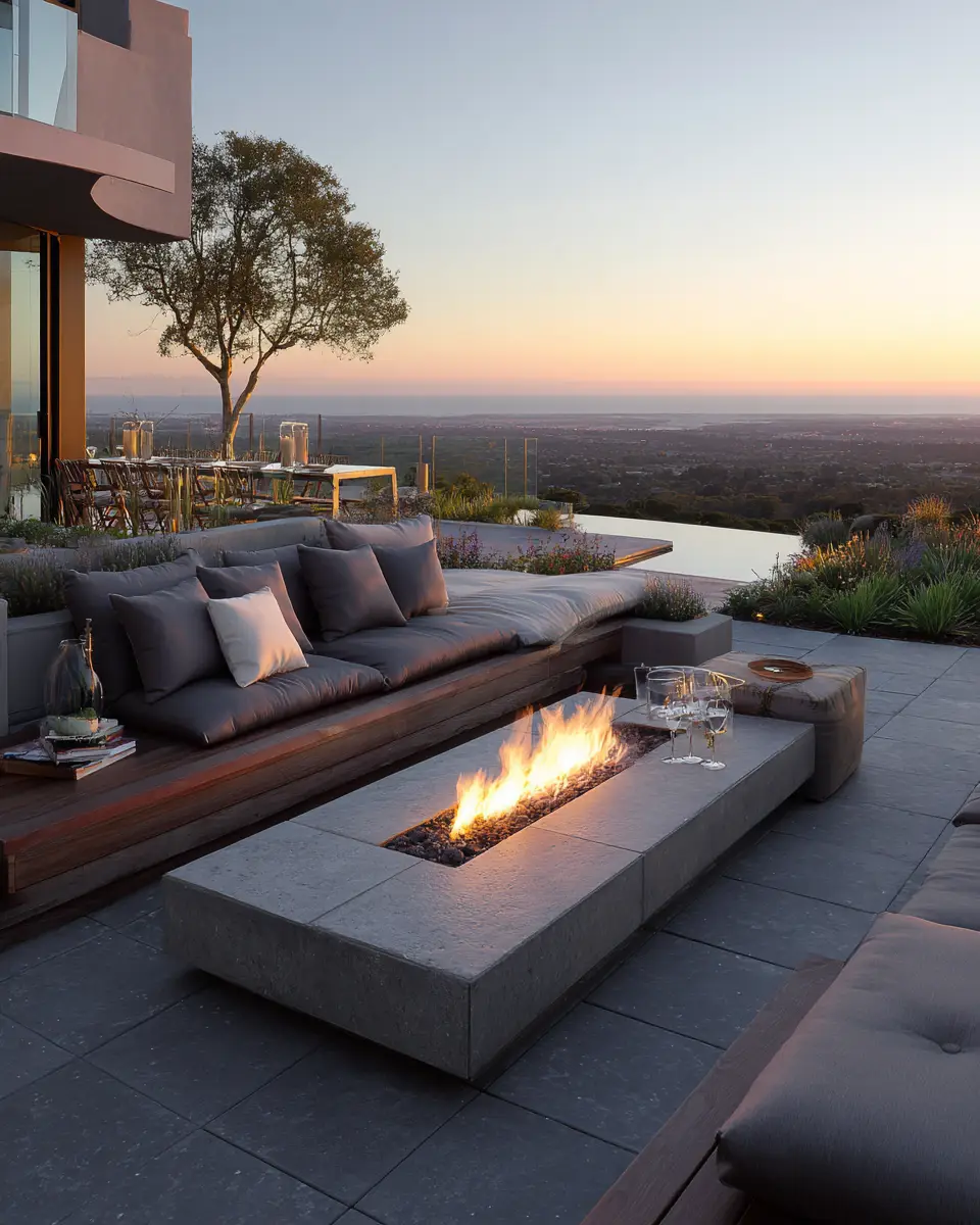 Long Modern Patio Decor Ideas