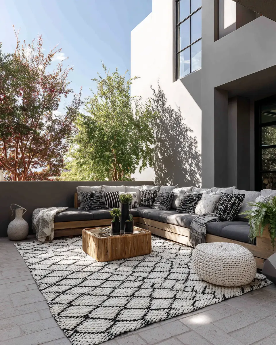 Long Modern Patio Decor Ideas
