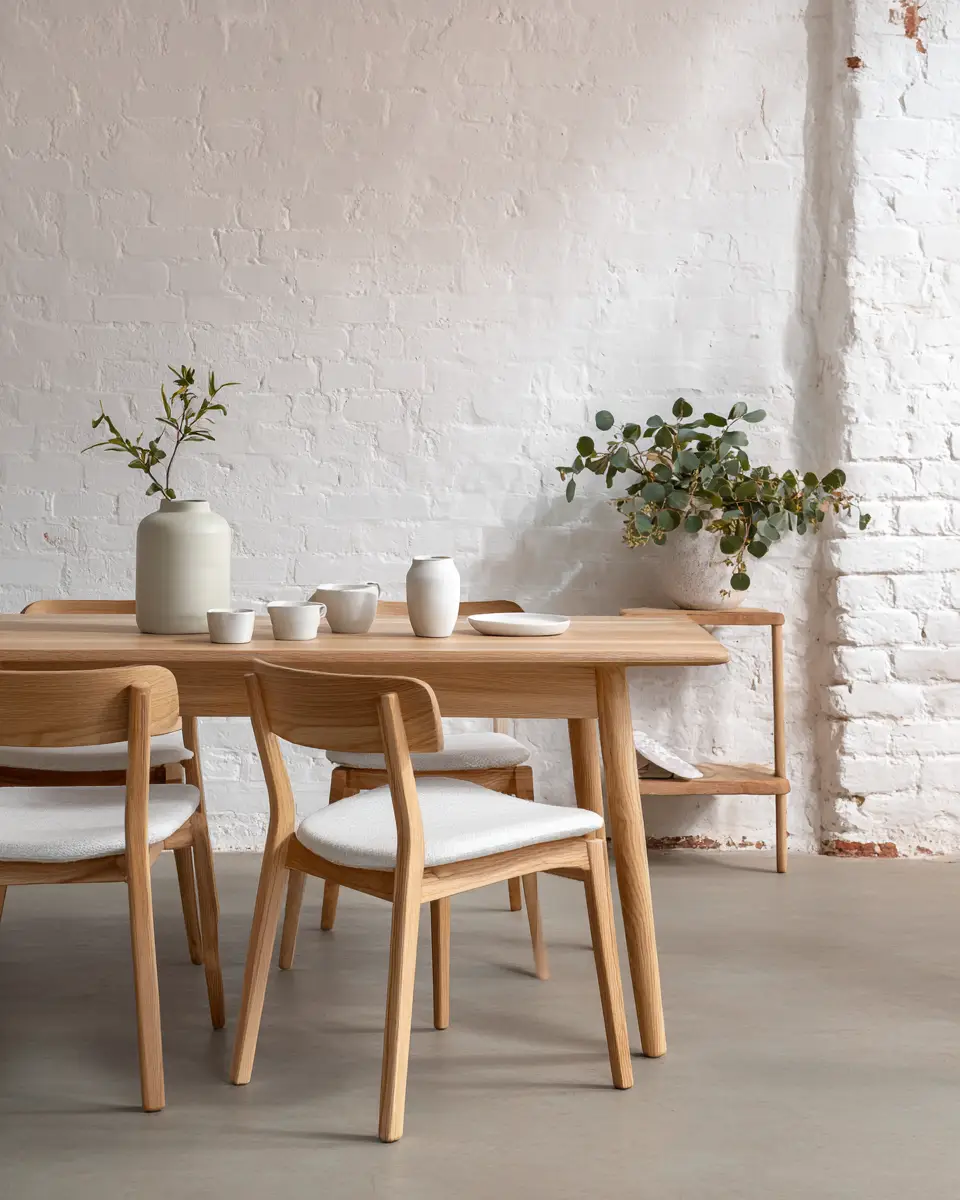 Long Scandinavian Dining Room Decor Ideas