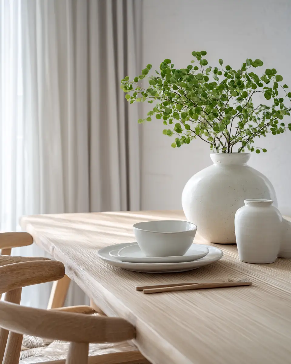 Long Scandinavian Dining Room Decor Ideas