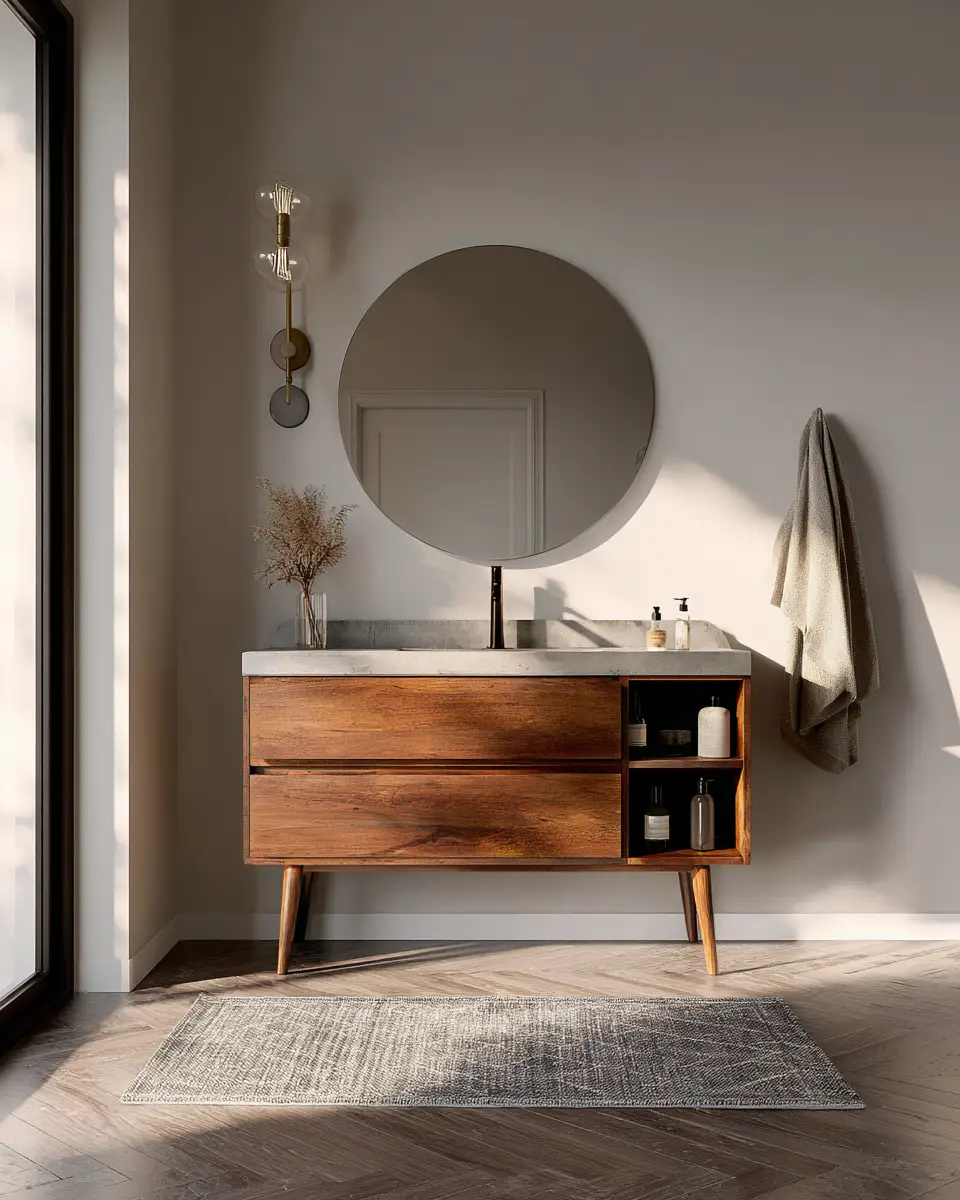Mid-Century Modern Bathroom Decor Ideas