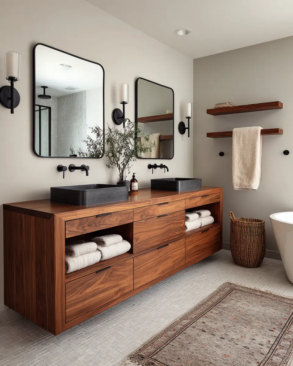 Mid-Century Modern Bathroom Decor Ideas