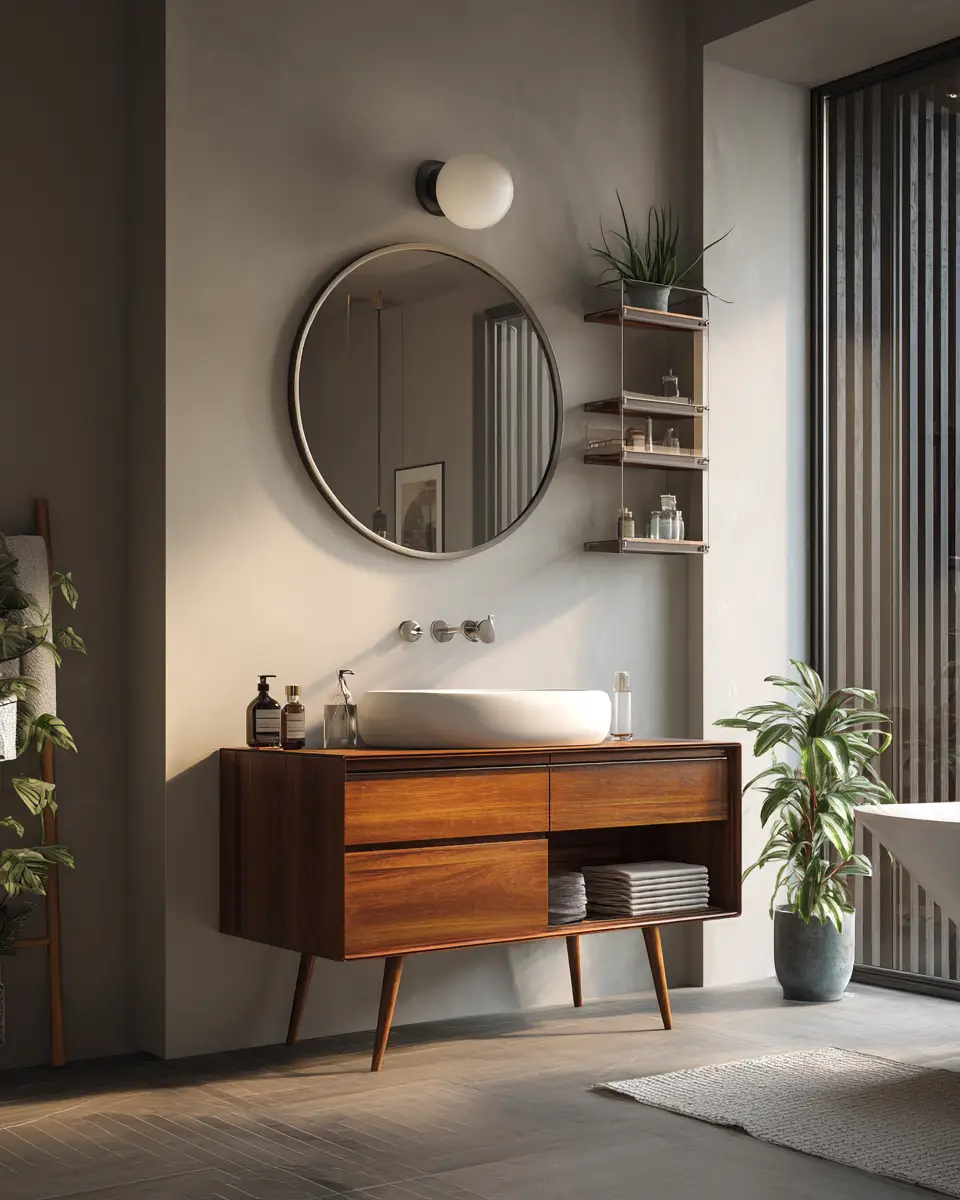 Mid-Century Modern Bathroom Decor Ideas