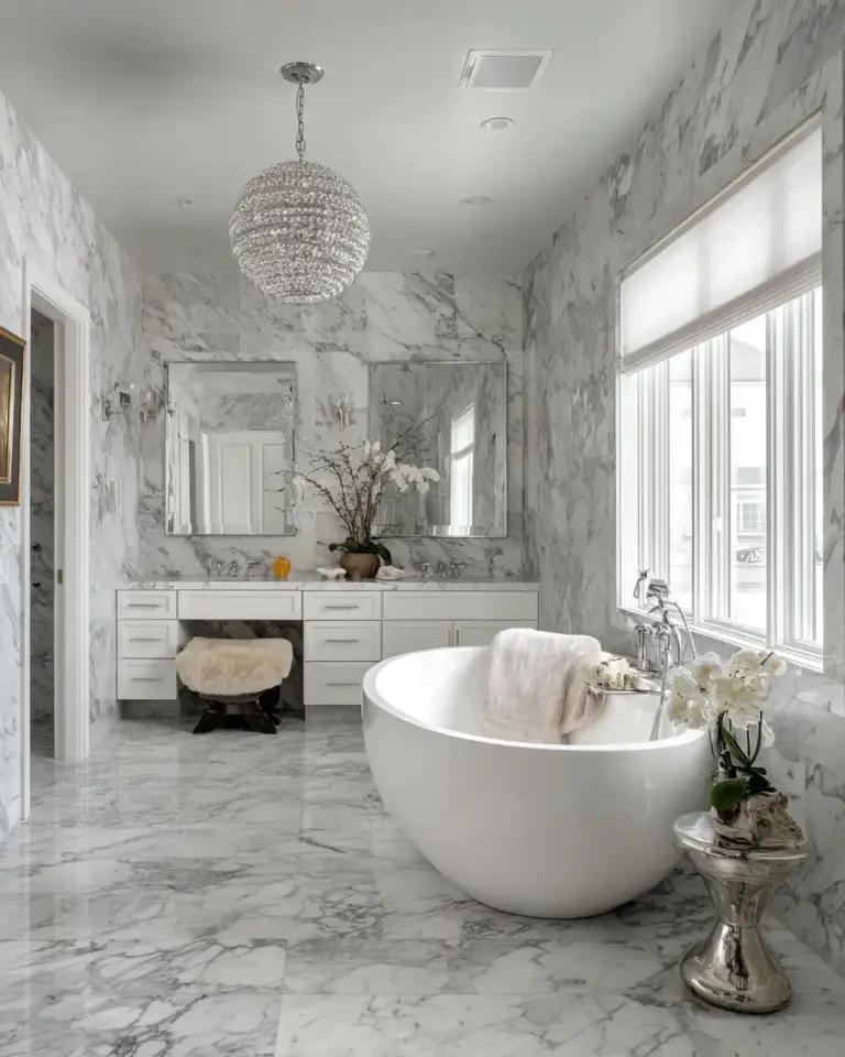 Modern Classic Bathroom Decor Ideas - Featured