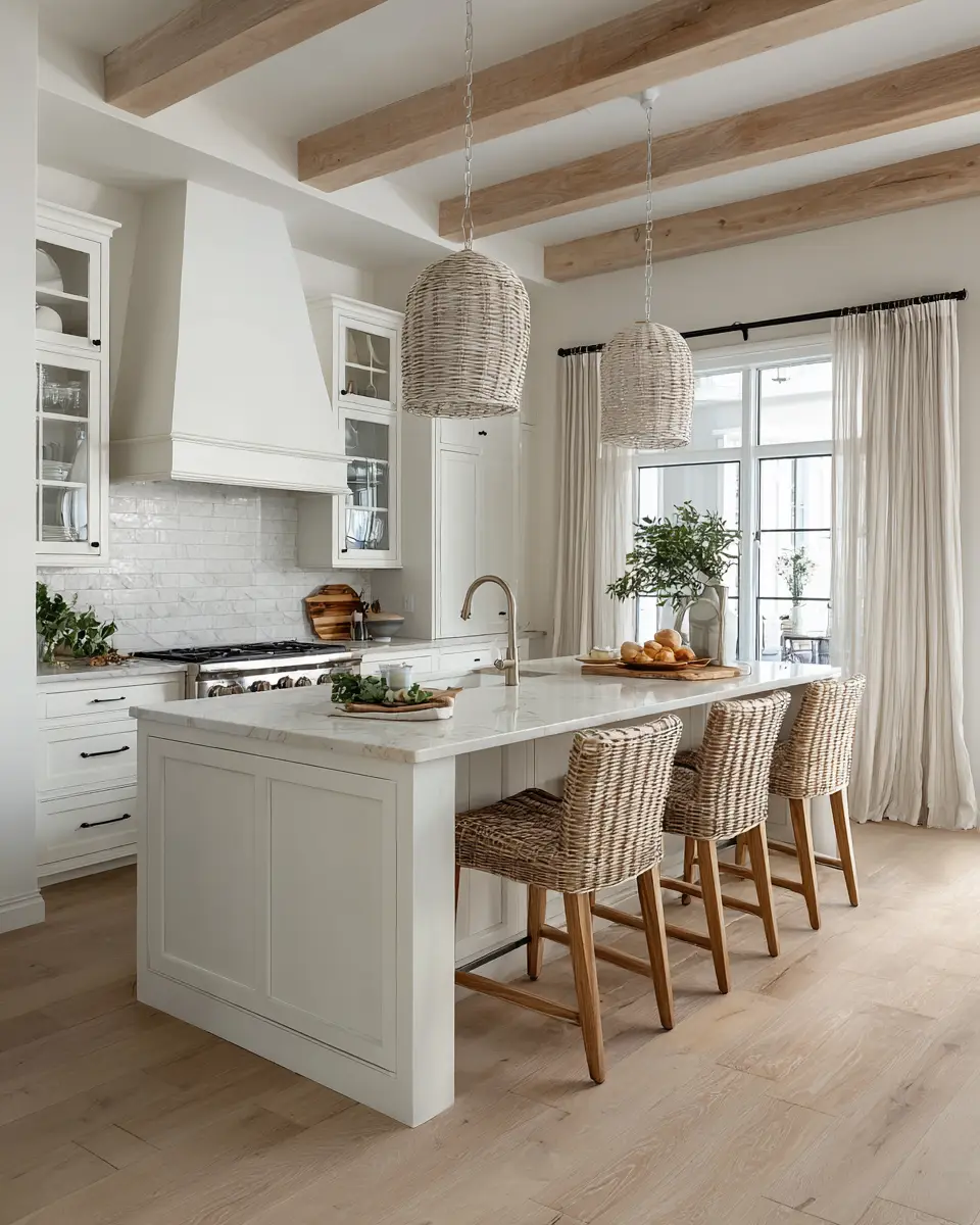 Modern Coastal Kitchen Decor Ideas - Featured