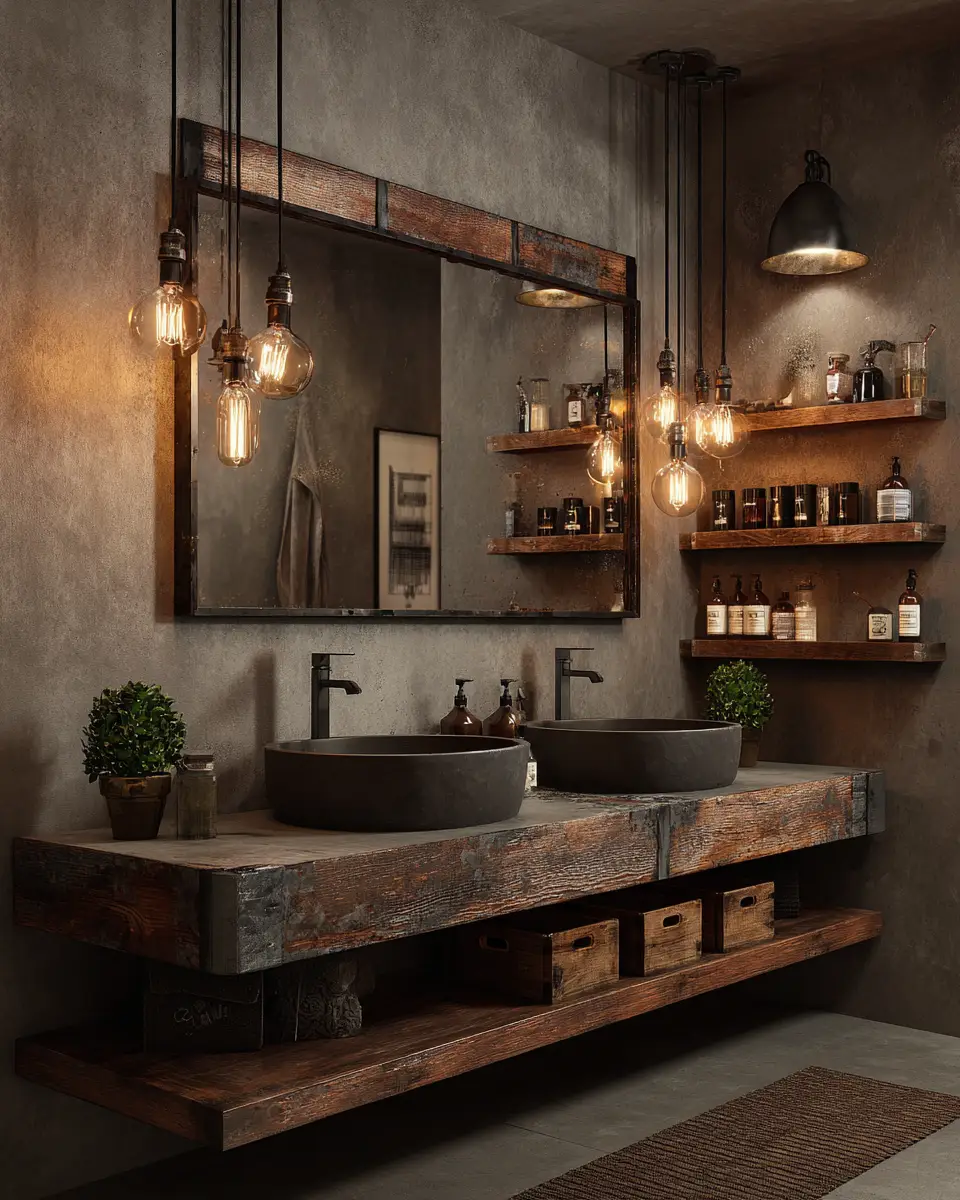 Modern Rustic Bathroom Decor Ideas