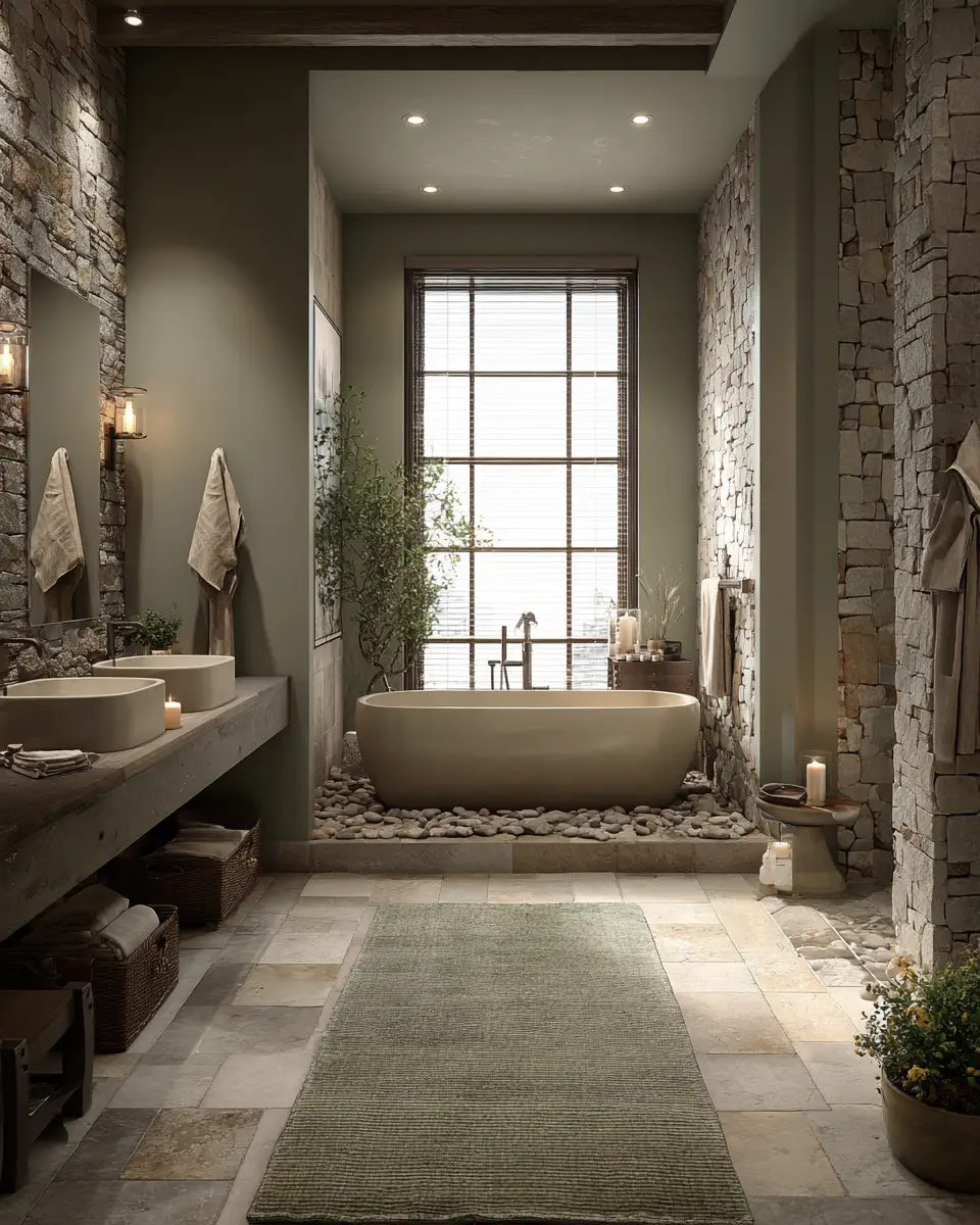 Modern Rustic Bathroom Decor Ideas