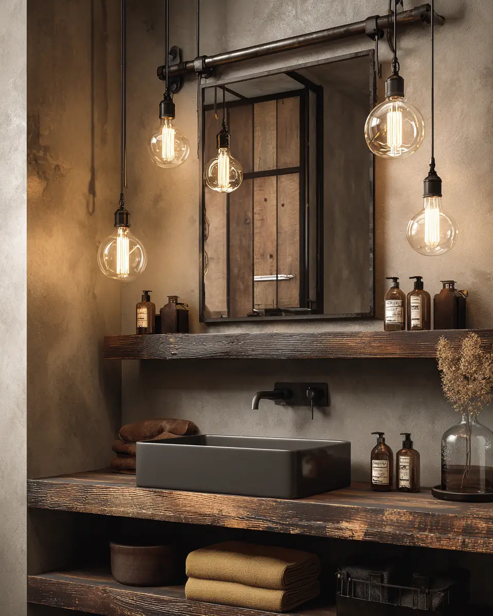 Modern Rustic Bathroom Decor Ideas
