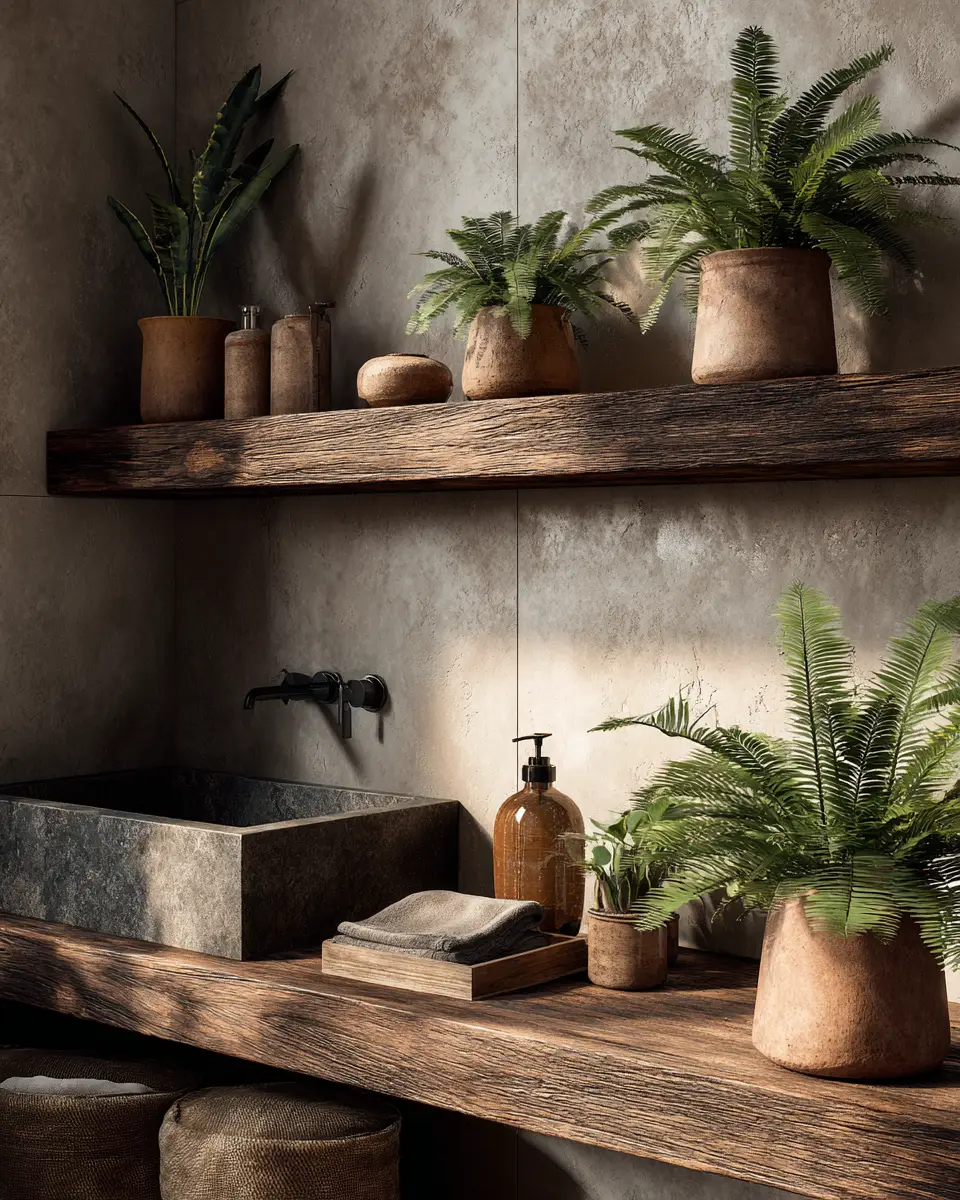 Modern Rustic Bathroom Decor Ideas