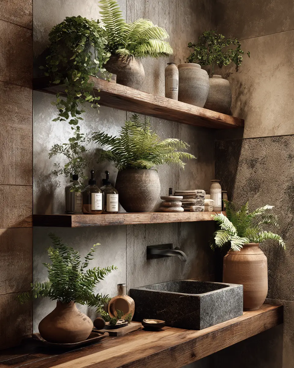 Modern Rustic Bathroom Decor Ideas