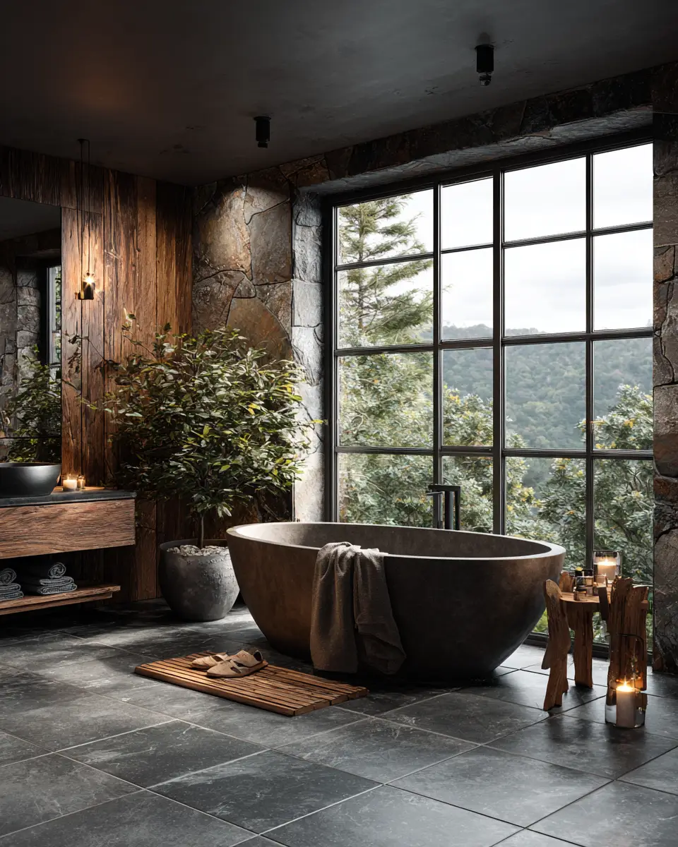 Modern Rustic Bathroom Decor Ideas