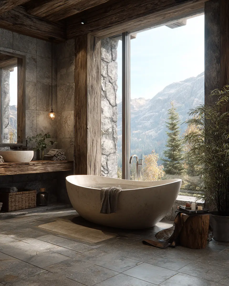 Modern Rustic Bathroom Decor Ideas