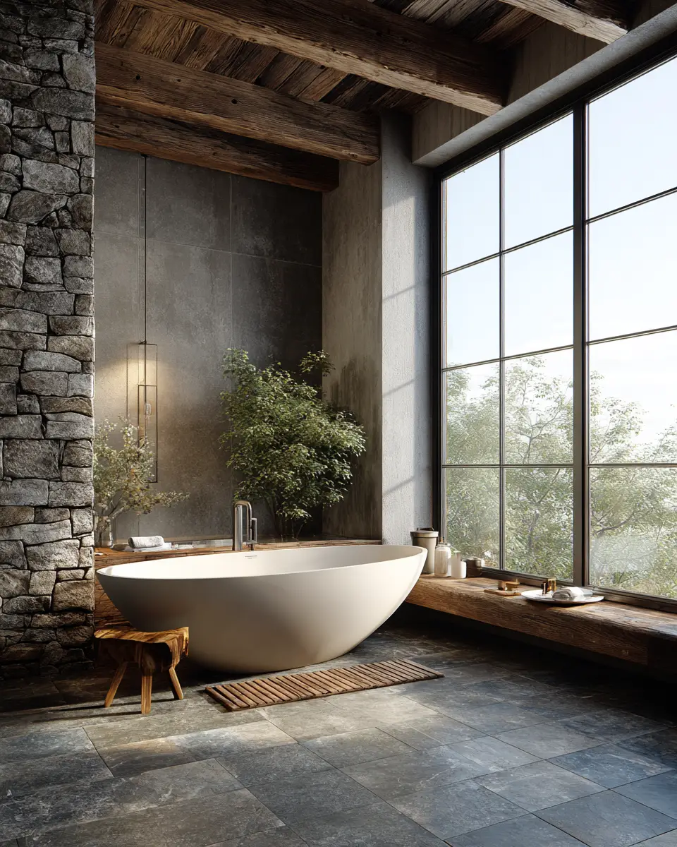Modern Rustic Bathroom Decor Ideas
