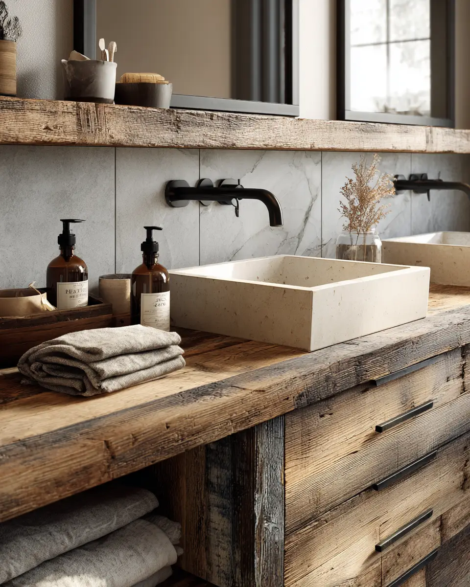 Modern Rustic Bathroom Decor Ideas