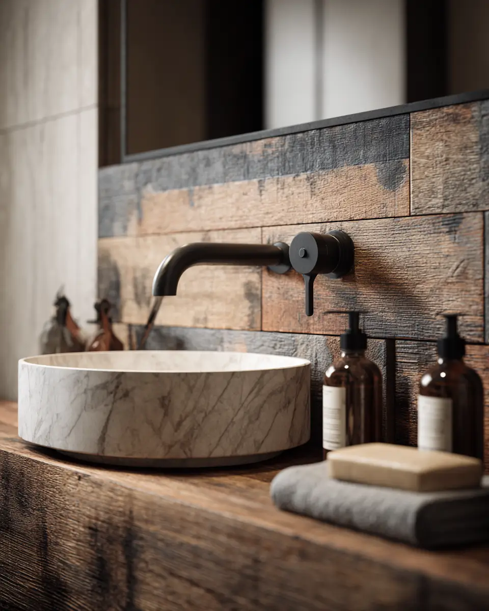 Modern Rustic Bathroom Decor Ideas