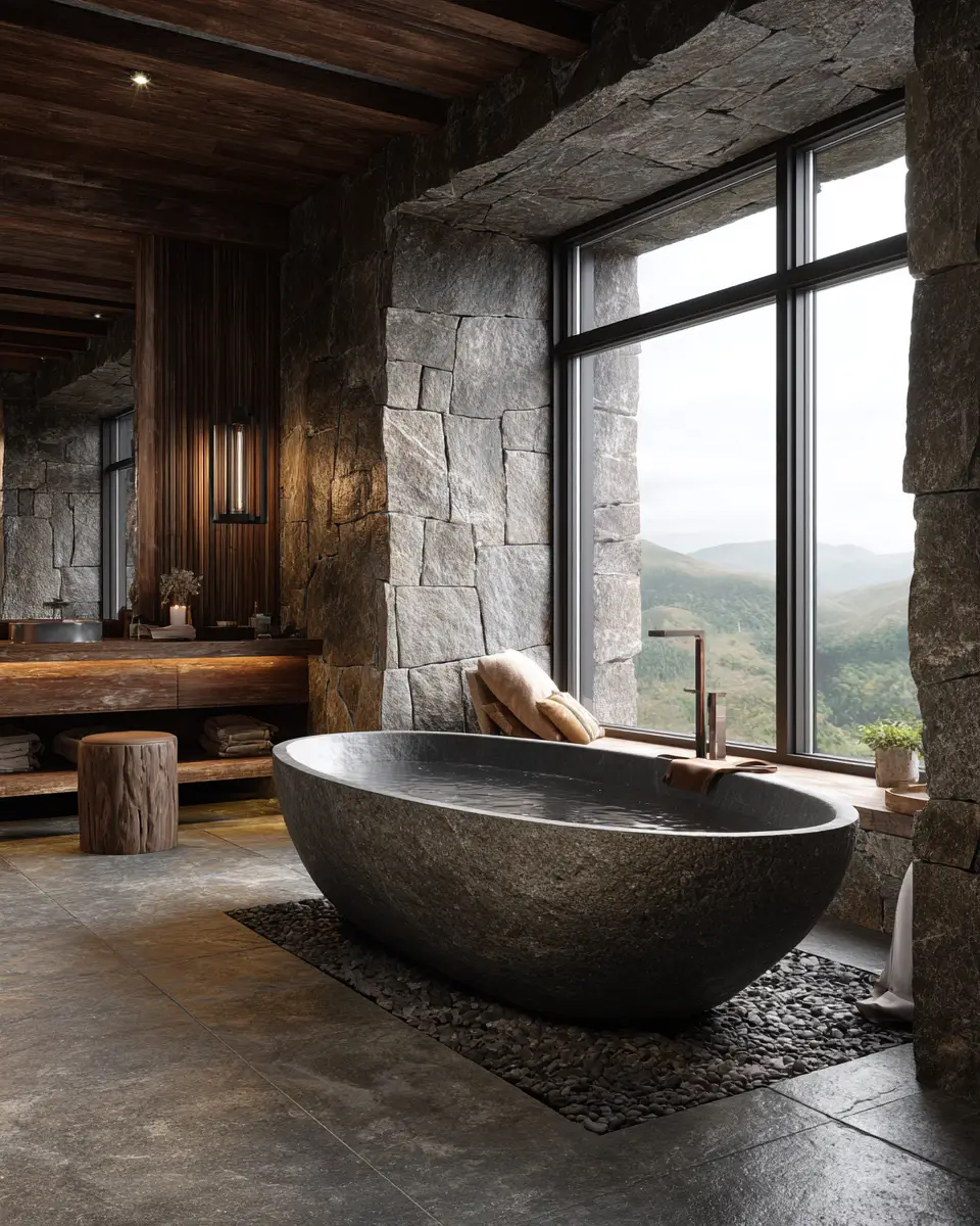 Modern Rustic Bathroom Decor Ideas