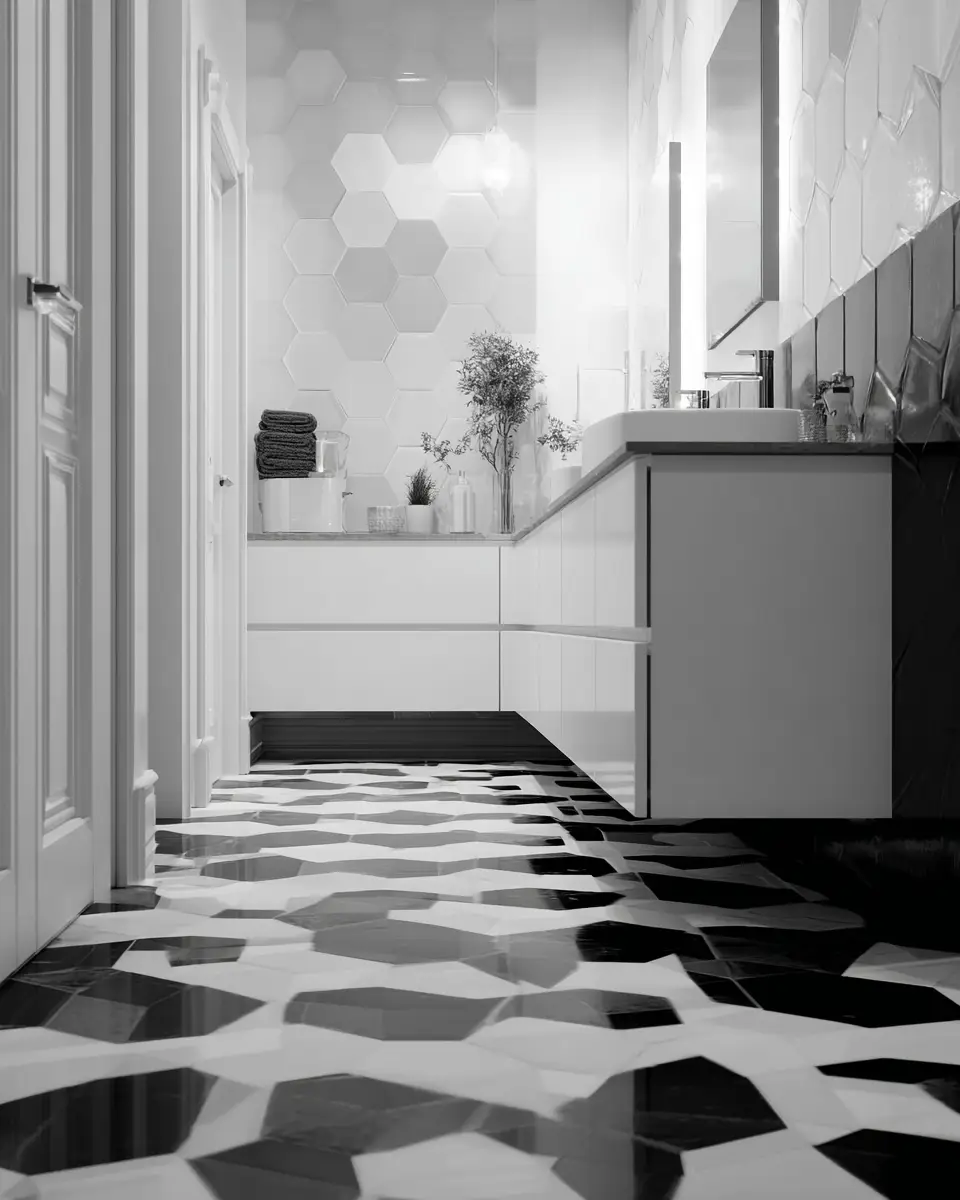 Monochrome Bathroom Decor Ideas