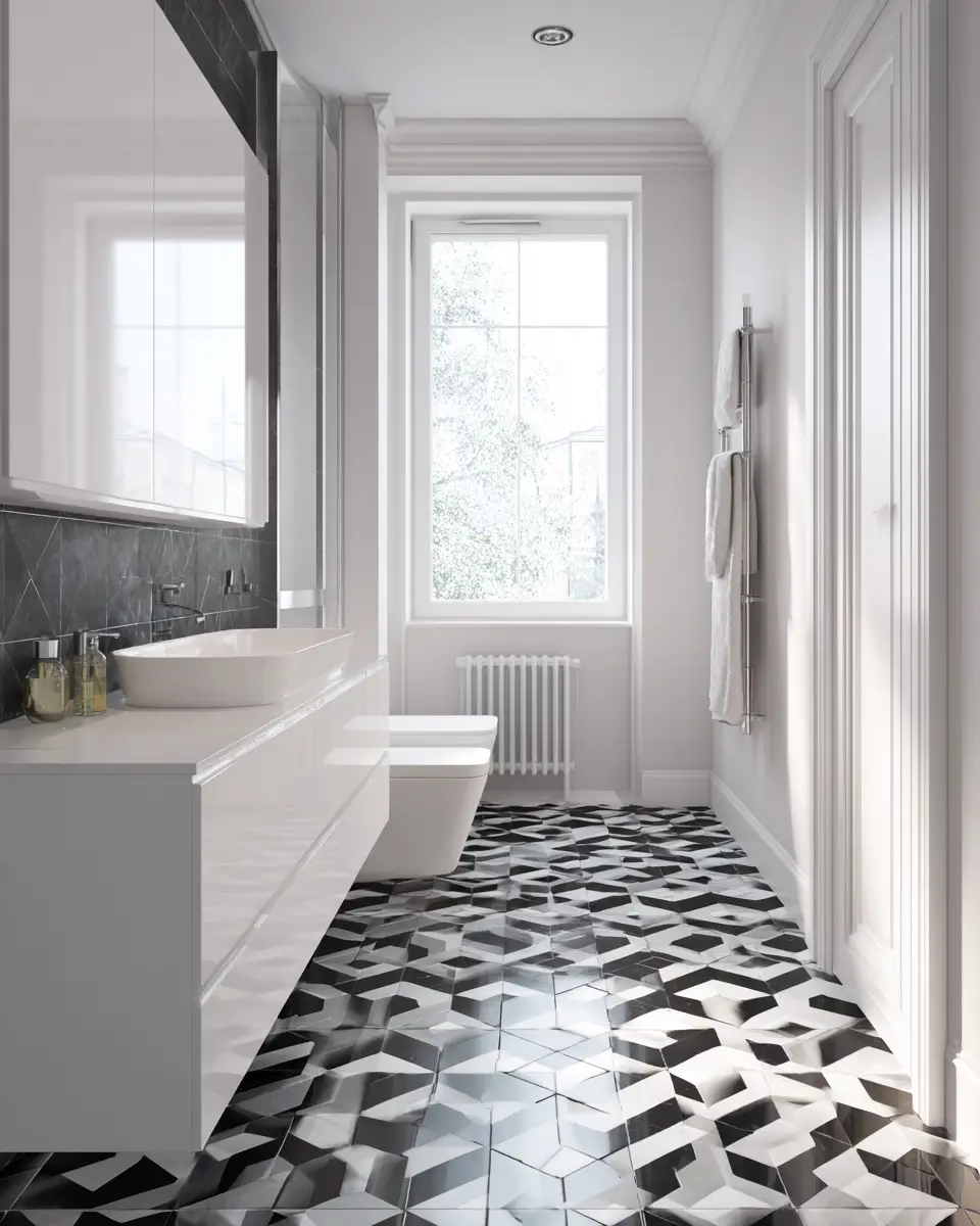 Monochrome Bathroom Decor Ideas