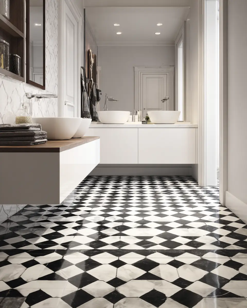 Monochrome Bathroom Decor Ideas