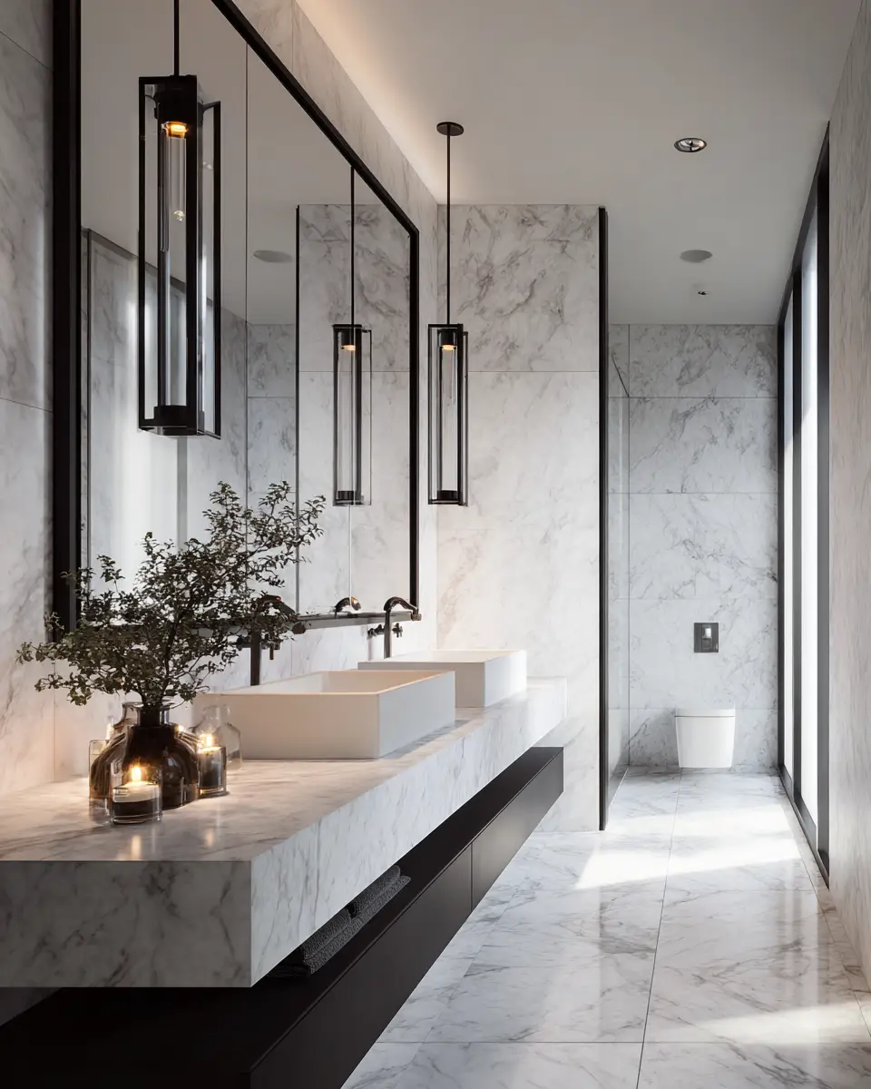 Monochrome Bathroom Decor Ideas