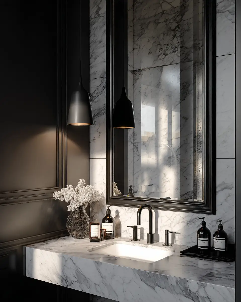 Monochrome Bathroom Decor Ideas
