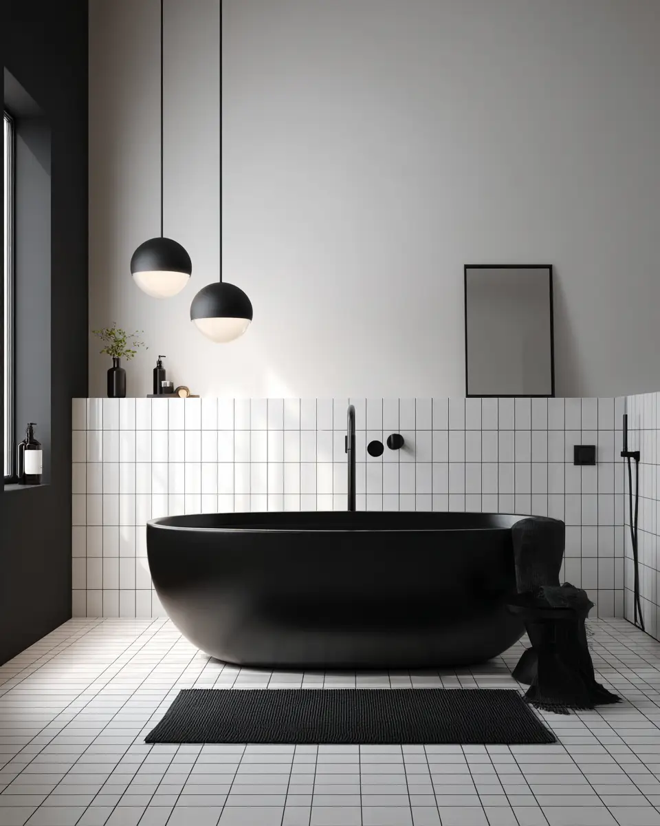 Monochrome Bathroom Decor Ideas