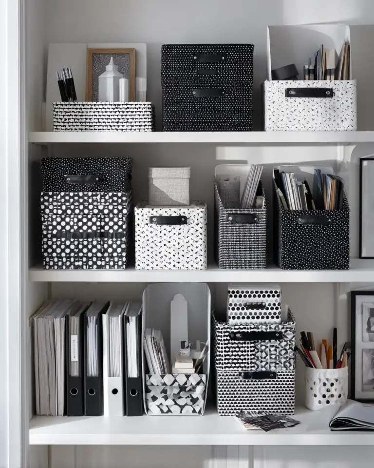 Monochrome Home Office Decor Ideas - Featured