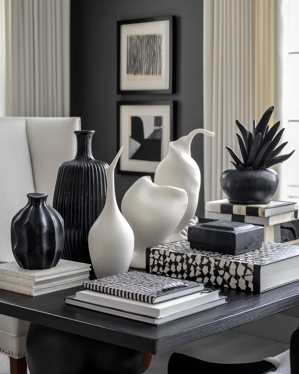 Monochrome Home Office Decor Ideas