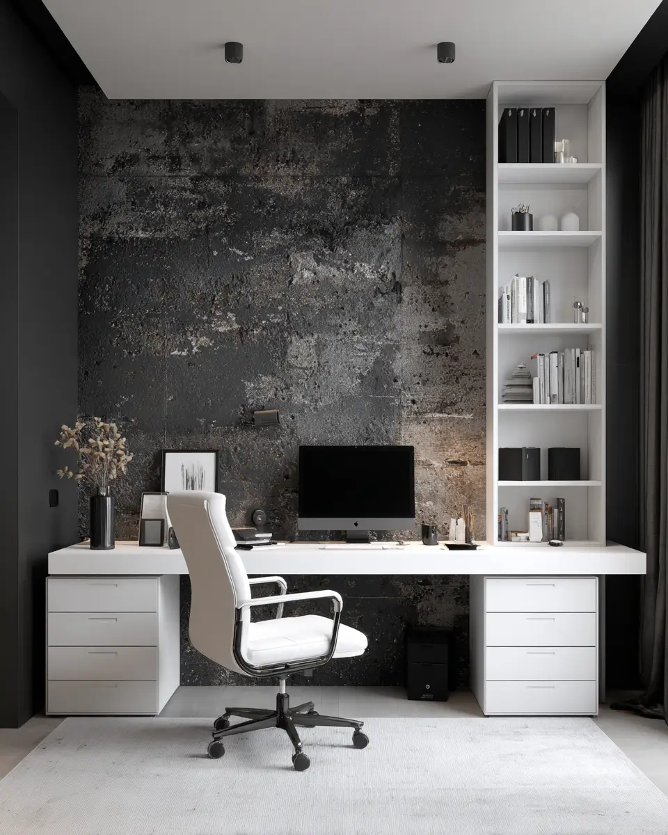 Monochrome Home Office Decor Ideas